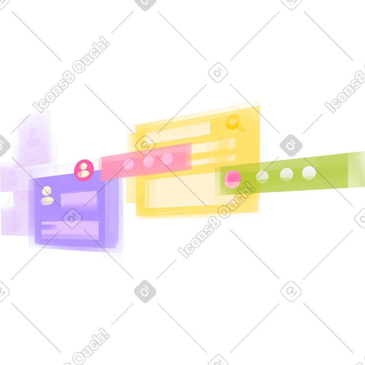Computer interface background illustration in Dynamic style download in PNG, SVG