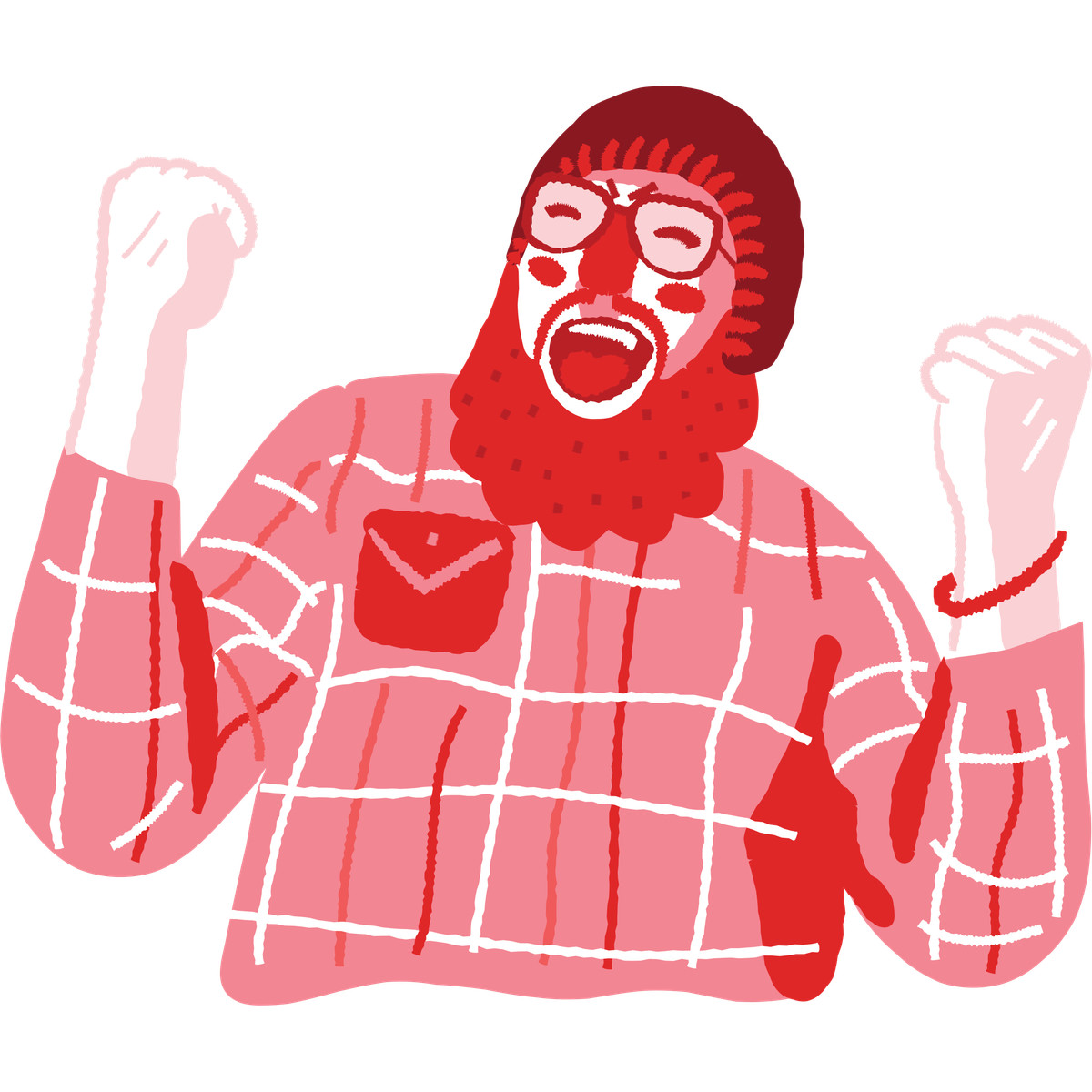 Ilustração de Joyful man em no estilo Cherry para baixar em PNG, SVG