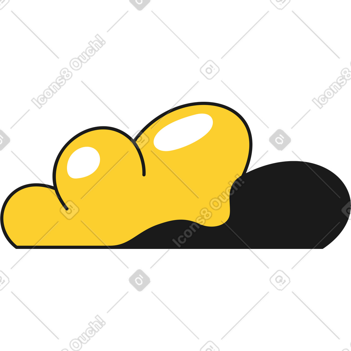 Cloud illustration in Taxi style download in PNG, SVG