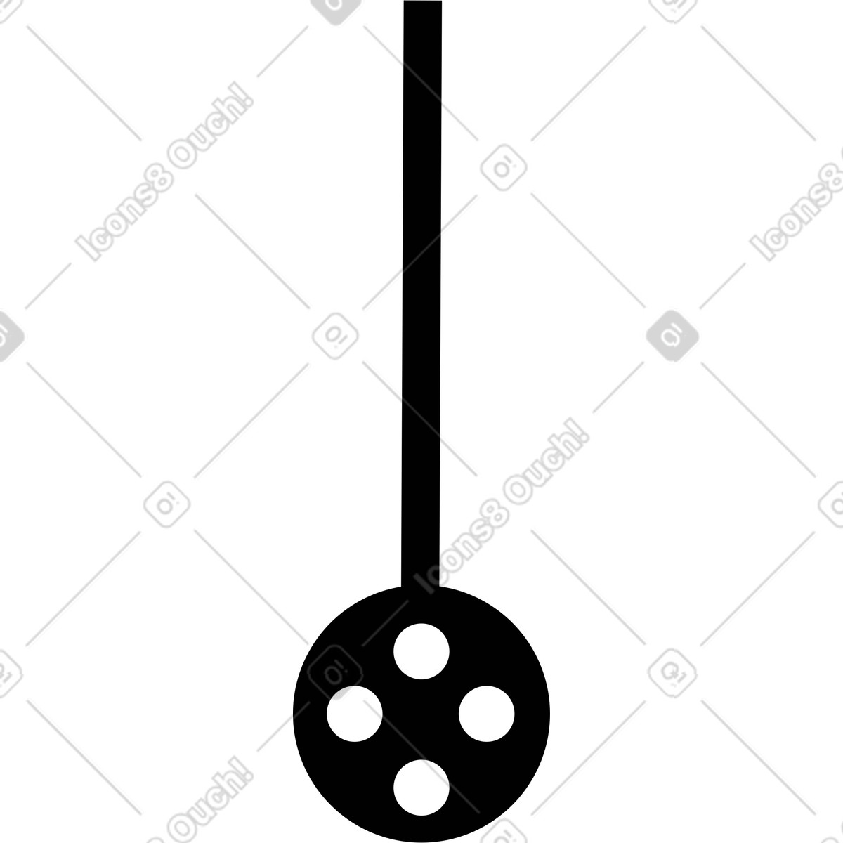 Mestolo illustrazione in stile Burgundy scarica in PNG, SVG
