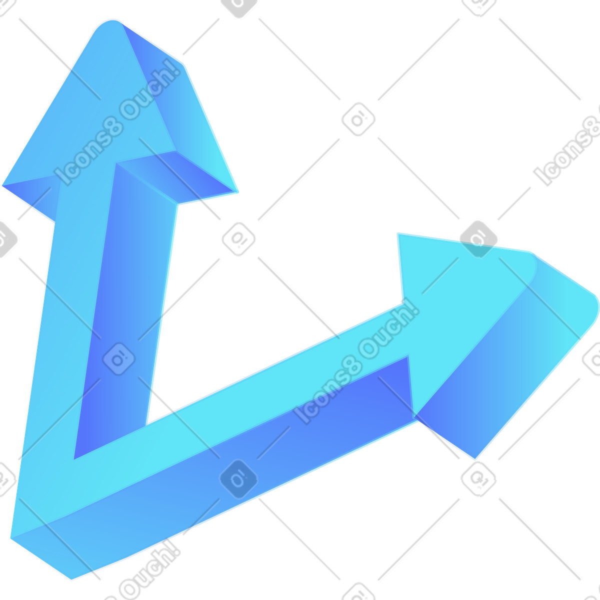Uhrzeiger-Illustration im Morphis-Stil als Download in PNG, SVG