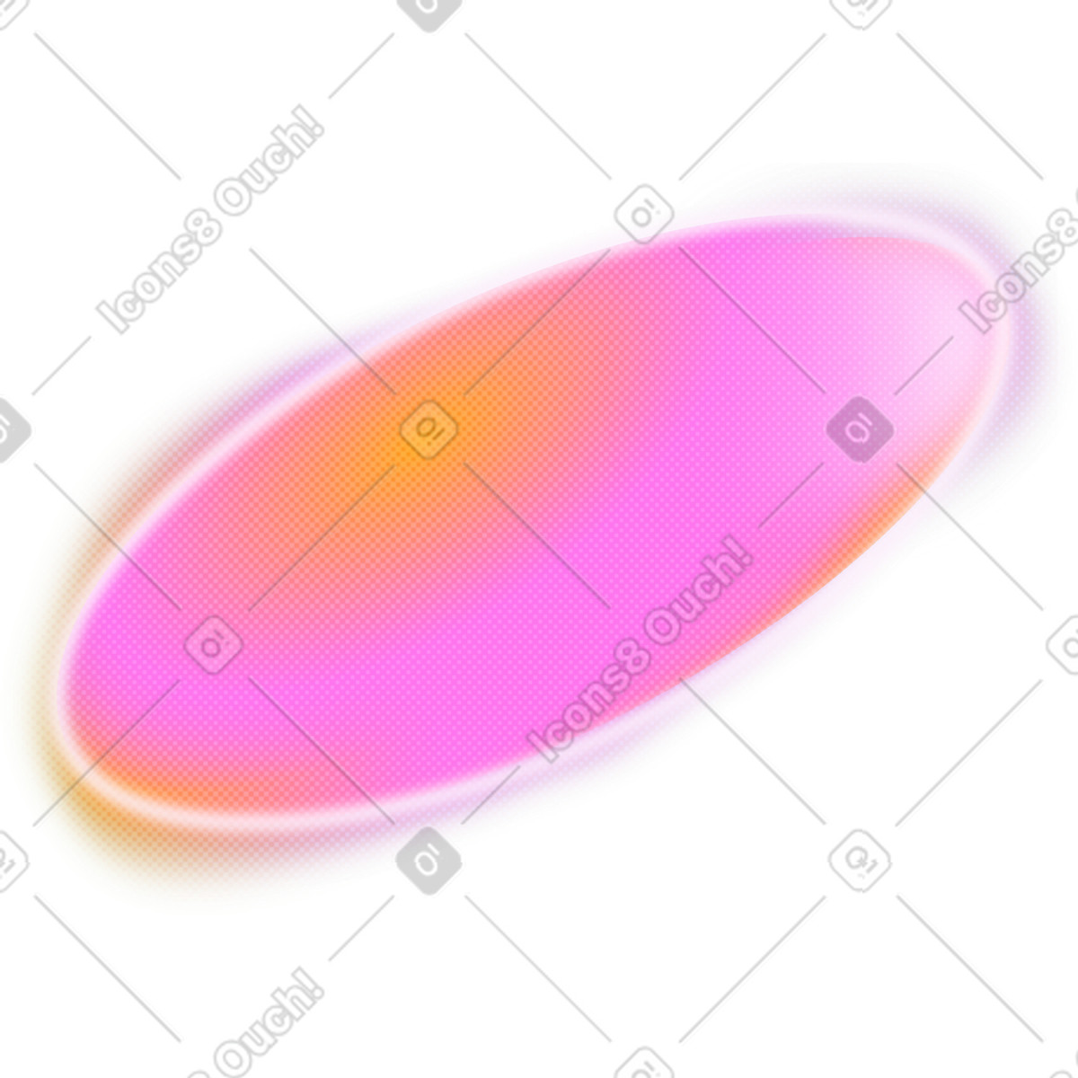 Fuzzy-ellipse mit halbtontextur-Illustration im Burst-Stil als Download in PNG, SVG