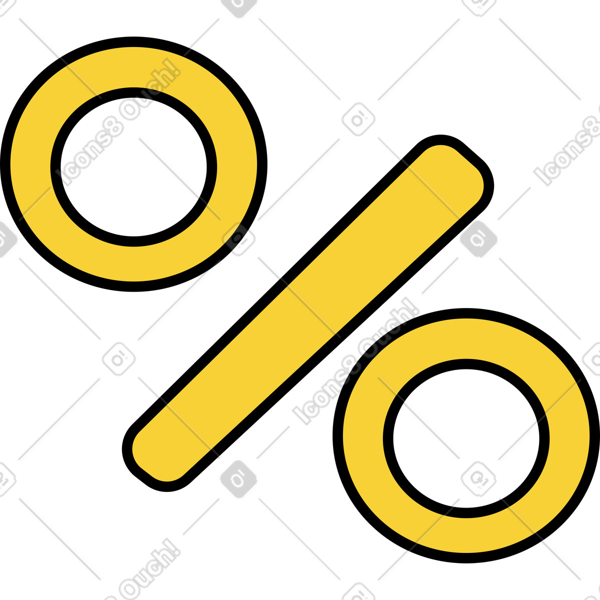 Иллюстрация Procent sign в стиле Wiggle — скачать в форматах PNG, SVG