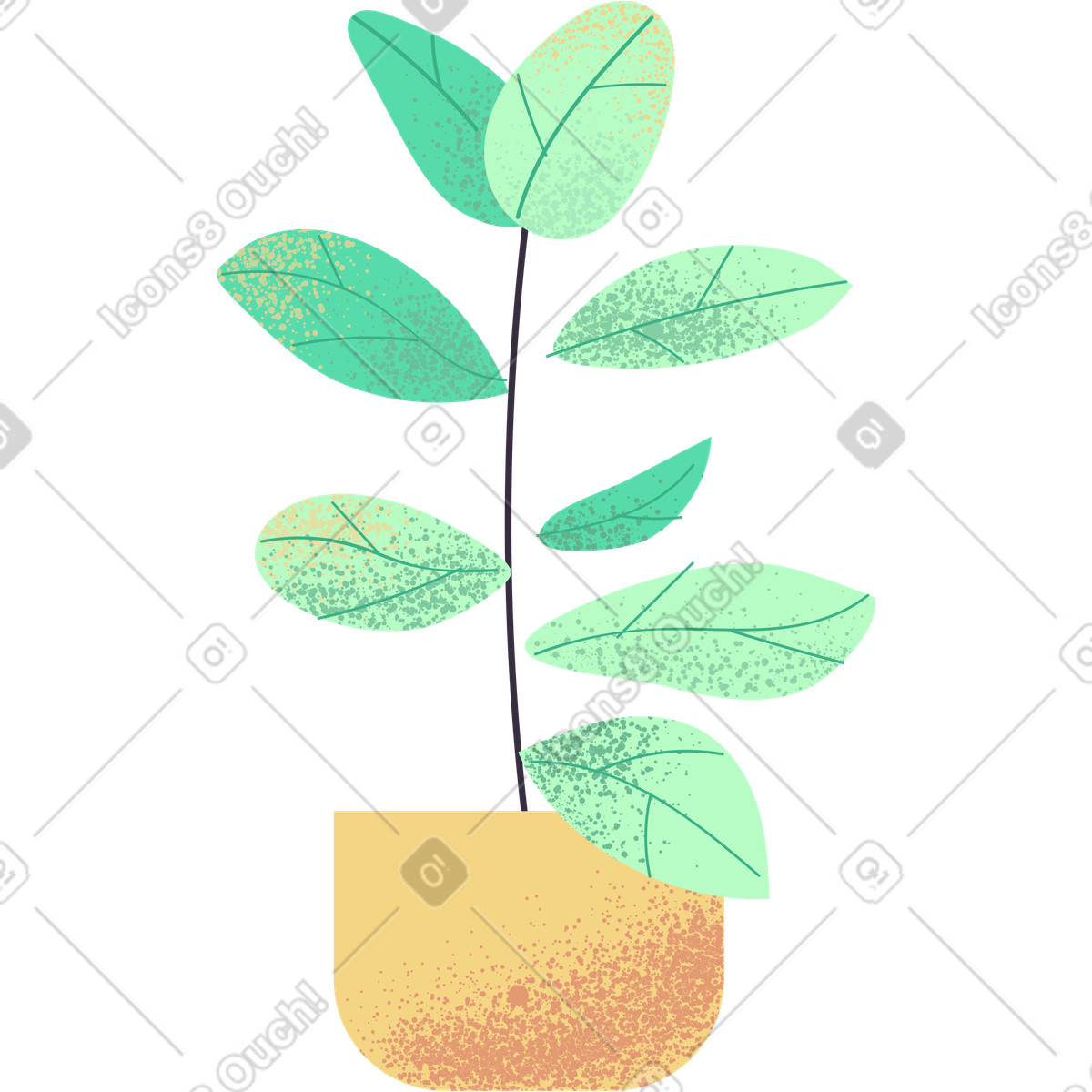 Illustration Plante dans le style Pale à télécharger aux formats PNG, SVG