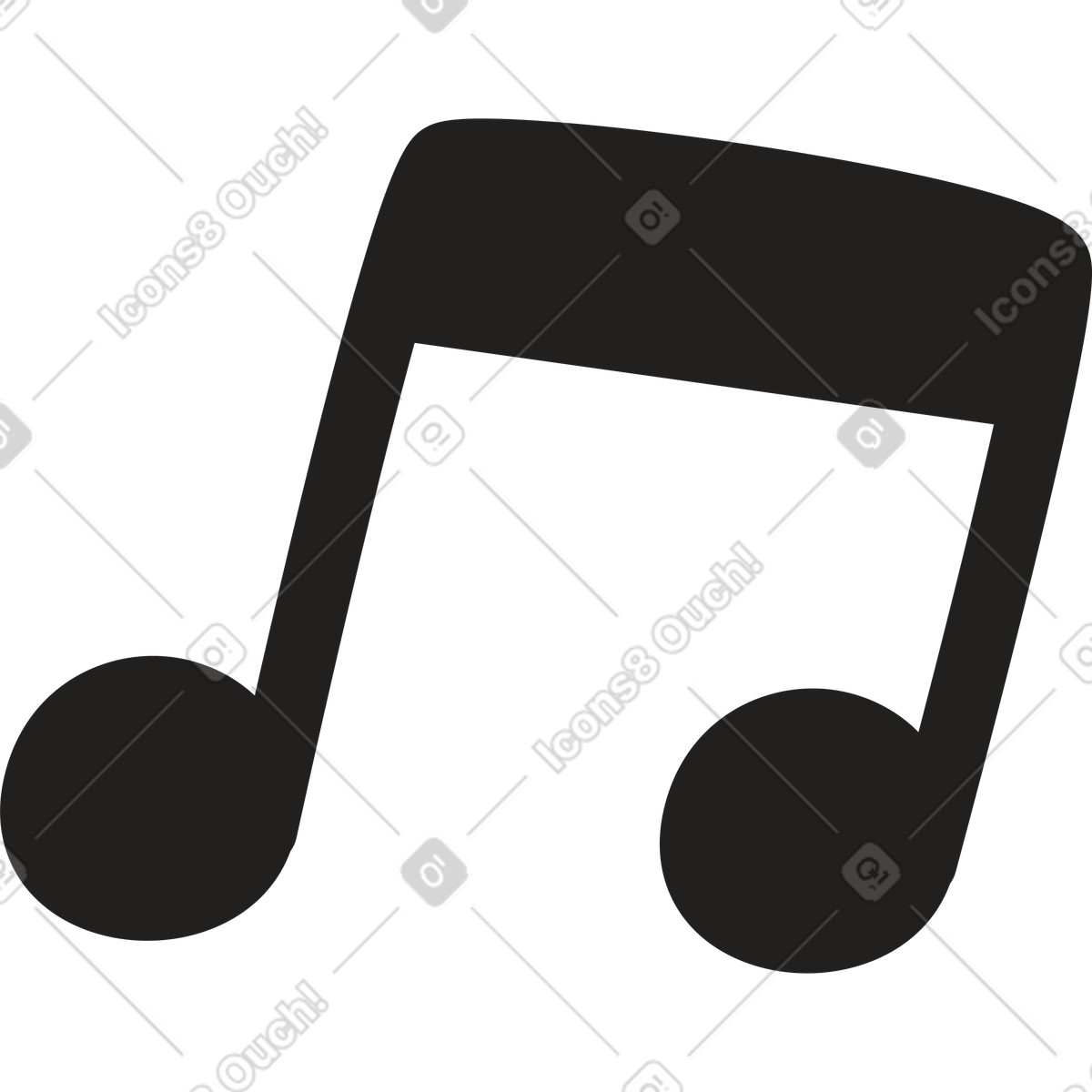Note illustration in Little style download in PNG, SVG