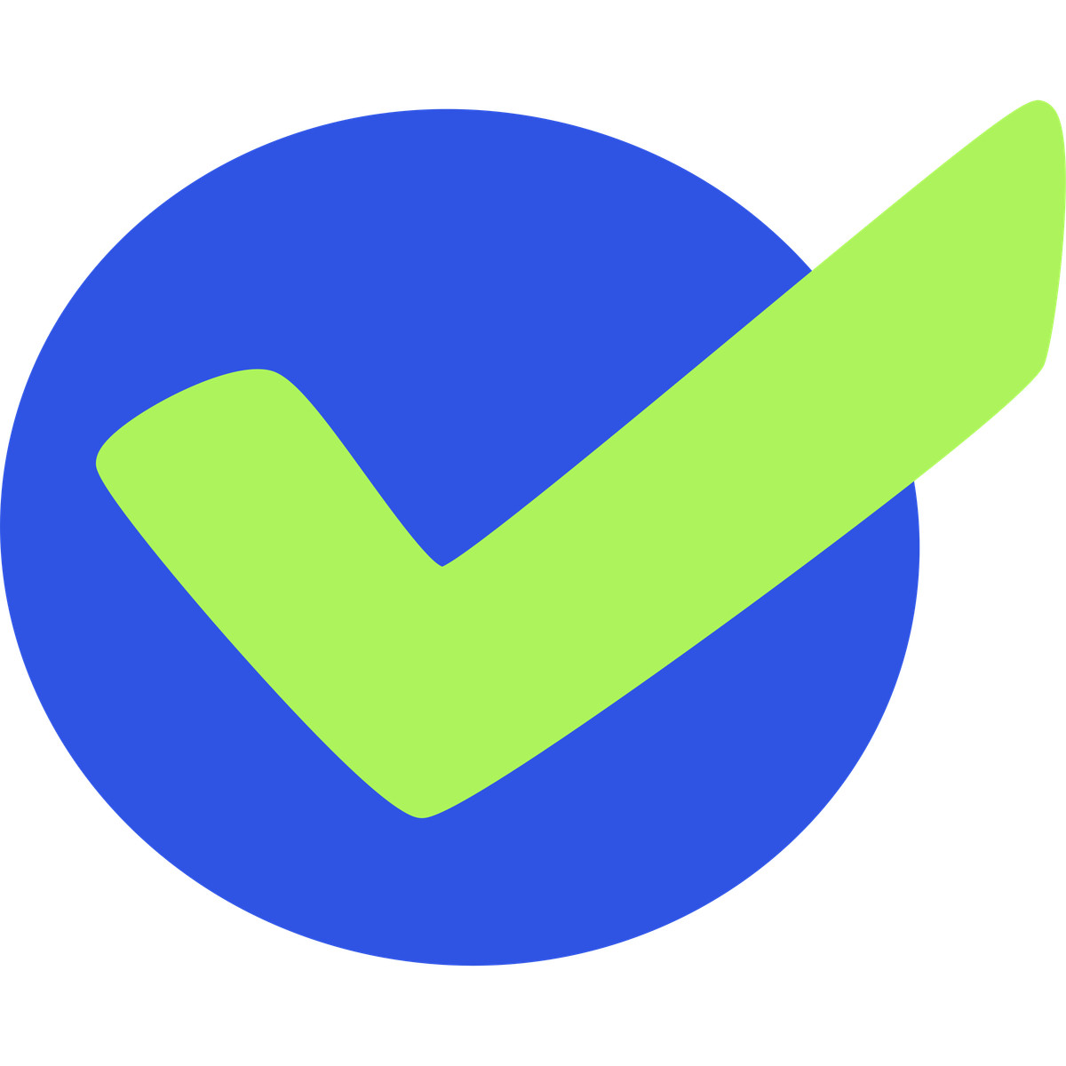 Checkmark in circle illustration Bouncy style download PNG, SVG