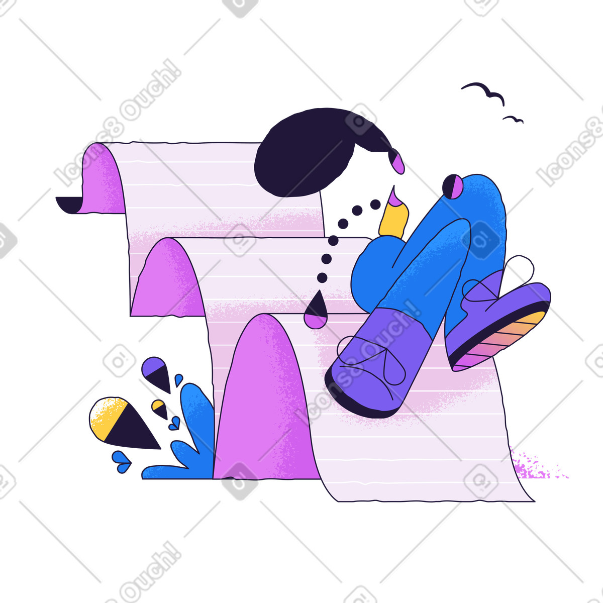 List is empty illustration in PNG, SVG