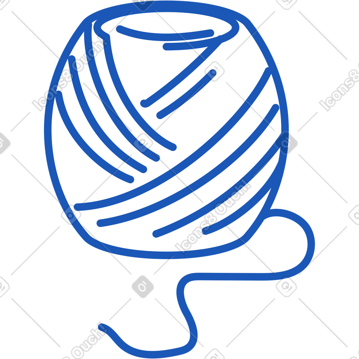Ilustración Madeja de hilo en estilo Storyline a descargar en PNG y SVG