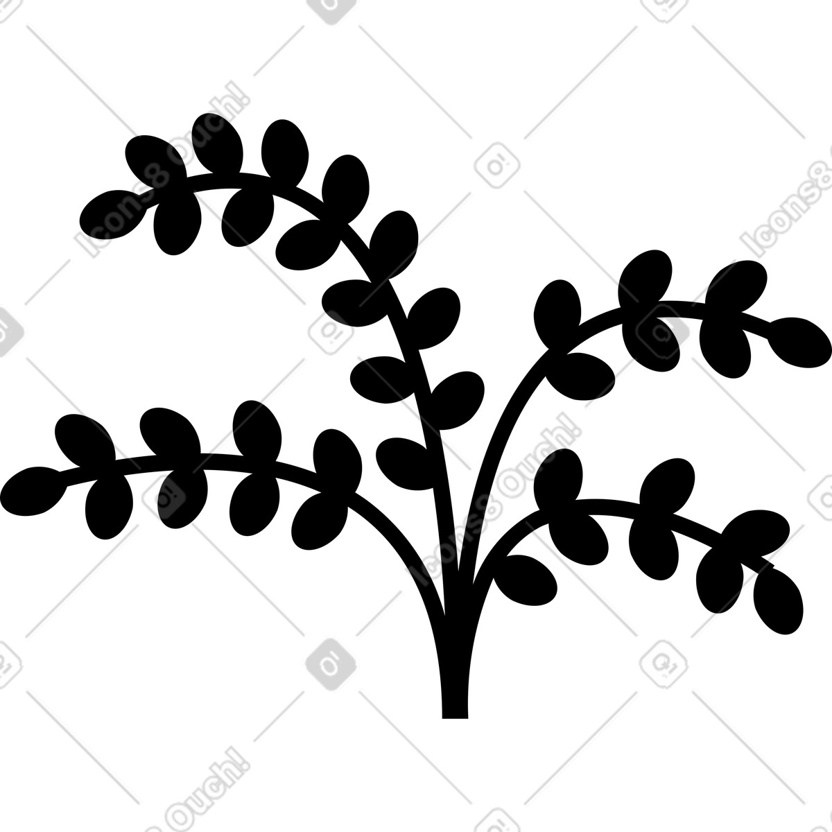 Ilustración Planta en estilo Burgundy a descargar en PNG y SVG