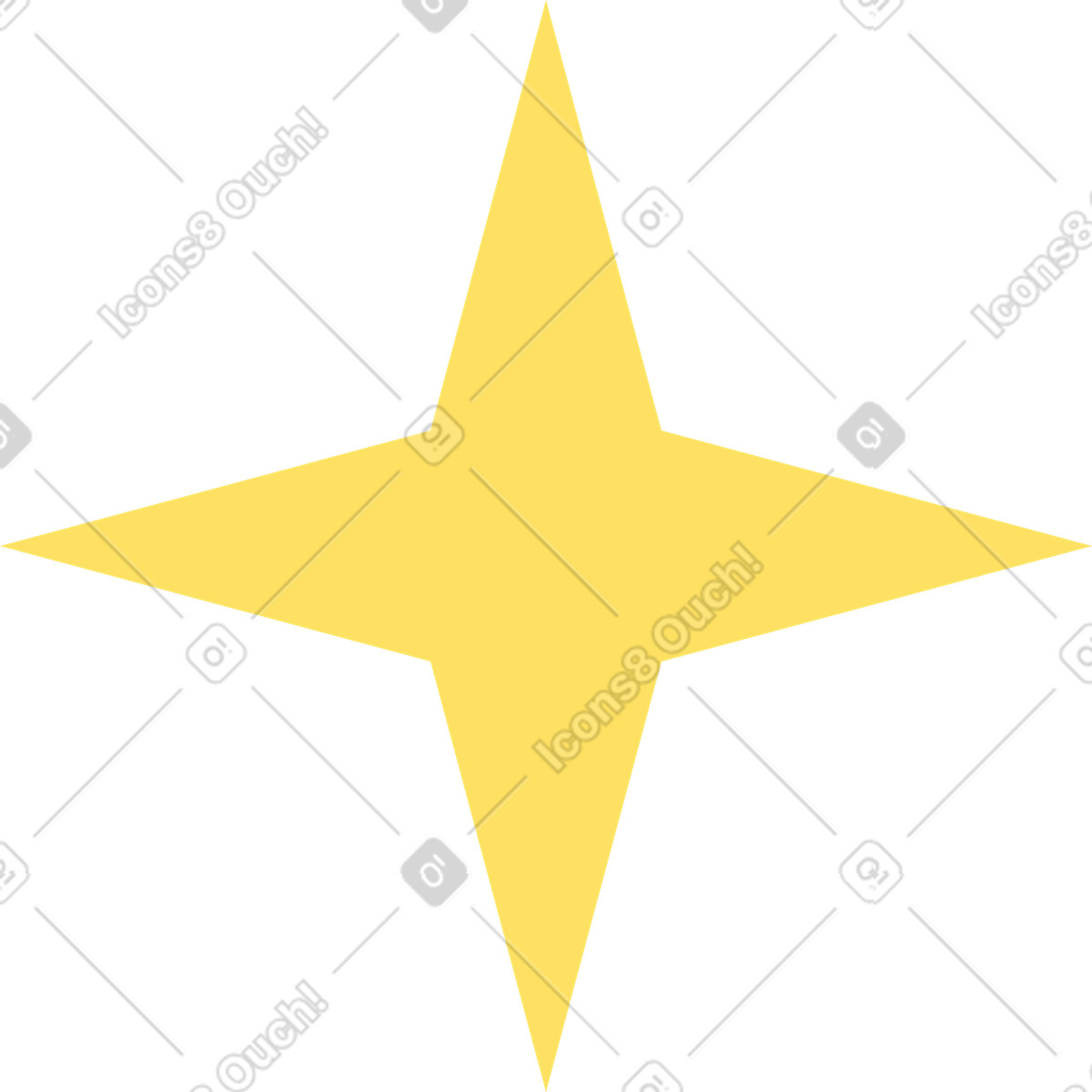 Stern-Illustration im Teal-Stil als Download in PNG, SVG