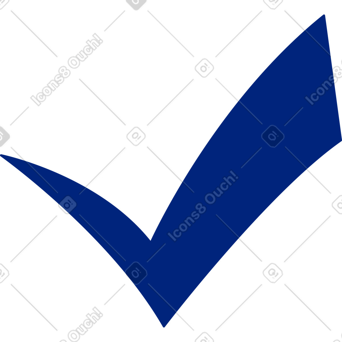 Segno di spunta illustrazione in stile Neo-Sakura scarica in PNG, SVG
