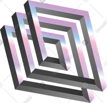 쌓인 불가능한 직사각형 PNG, SVG