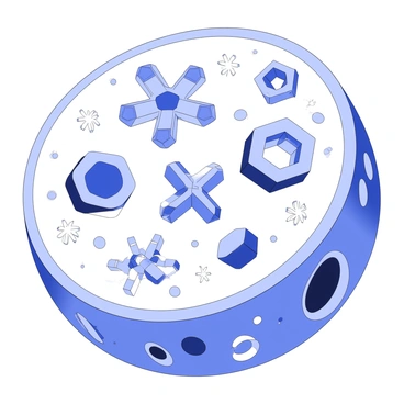 ATP molecules are illustrated as sparkling jewels scattered throughout a cell. Each jewel has a distinct geometric shape, representing the unique structure of ATP. The jewels reflect light, creating glimmers on the surfaces surrounding them. The cell is depicted with various organelles like a nucleus and mitochondria, with the jewels placed among them. The overall scene includes fine details of the cell membrane and cytoplasm, enhancing the contextual setting of the ATP molecules.