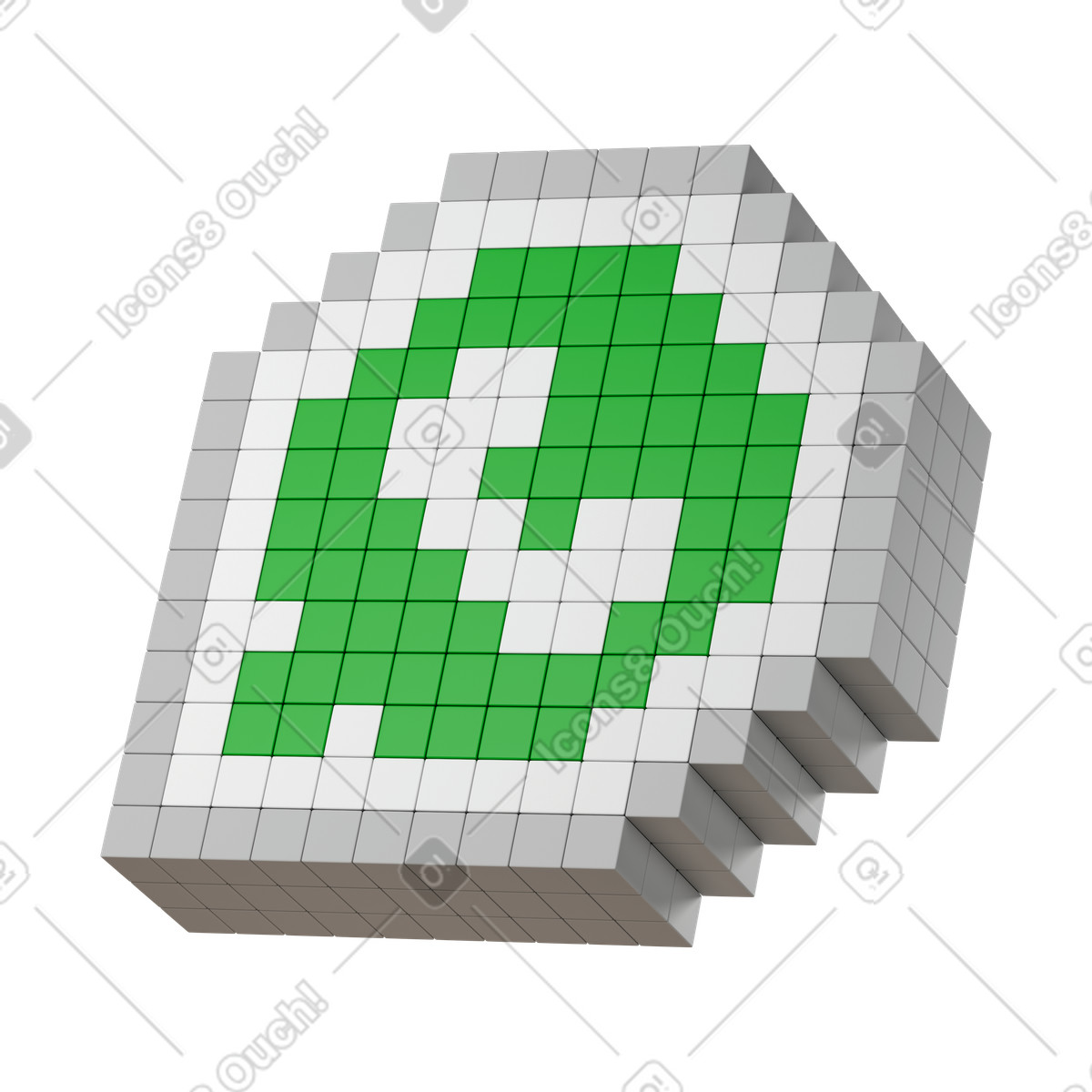 Whatsapp illustrazione in stile 3D Stickle scarica in PNG, SVG