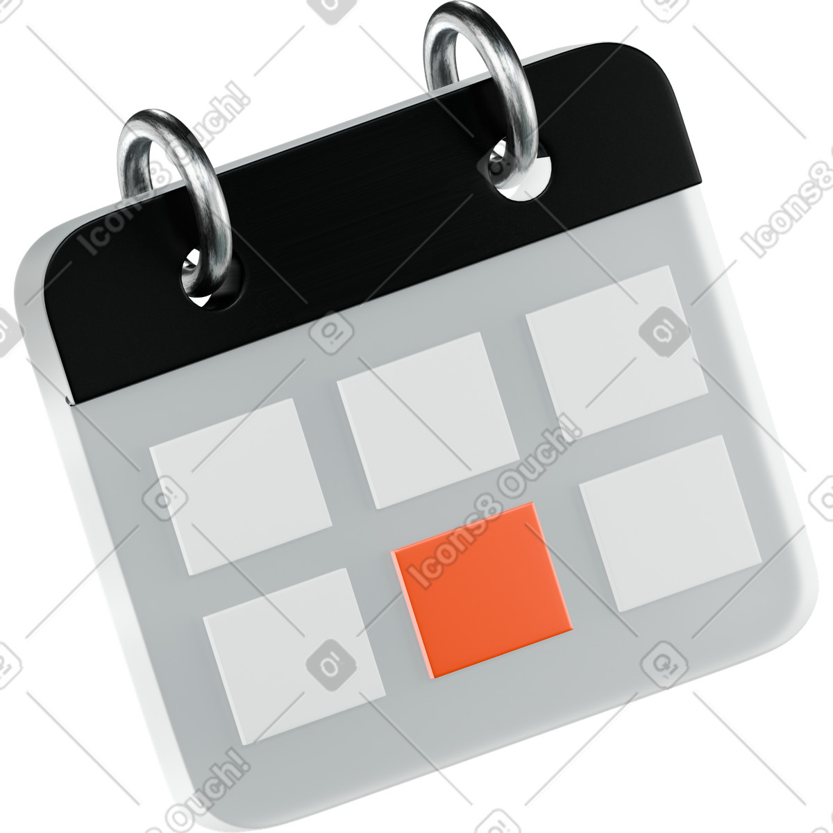Ilustração de Calendário semanal em no estilo 3D Platforms para baixar em PNG, SVG