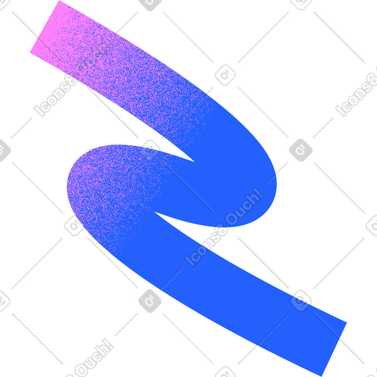Blue curve line illustration in Typography style download in PNG, SVG