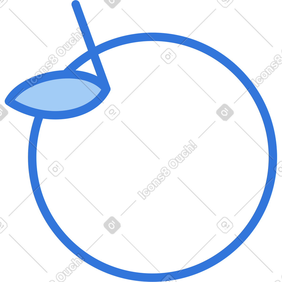 Illustration Pomme dans le style Sky à télécharger aux formats PNG, SVG