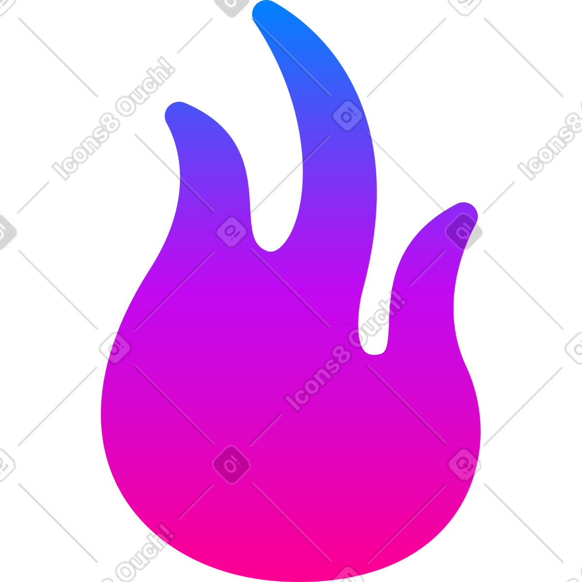 Fuoco illustrazione in stile Vibrant scarica in PNG, SVG
