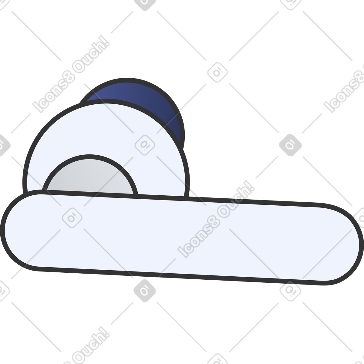 In-ear-kopfhörer-Illustration im Kit-Stil als Download in PNG, SVG