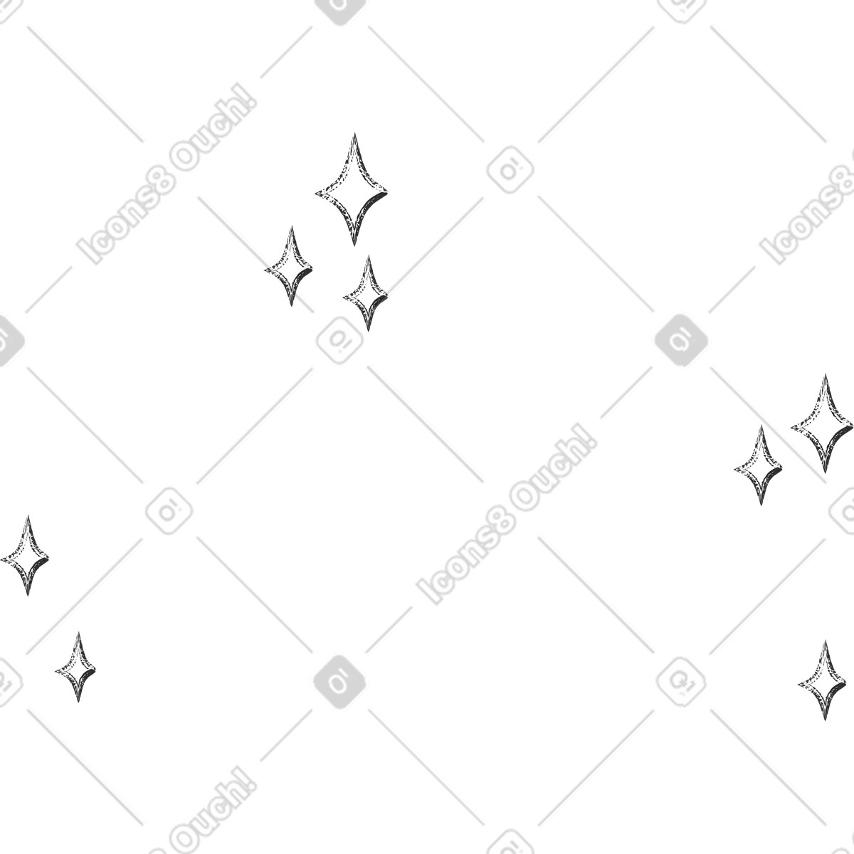Ilustración Estrellas en estilo Graphite a descargar en PNG y SVG