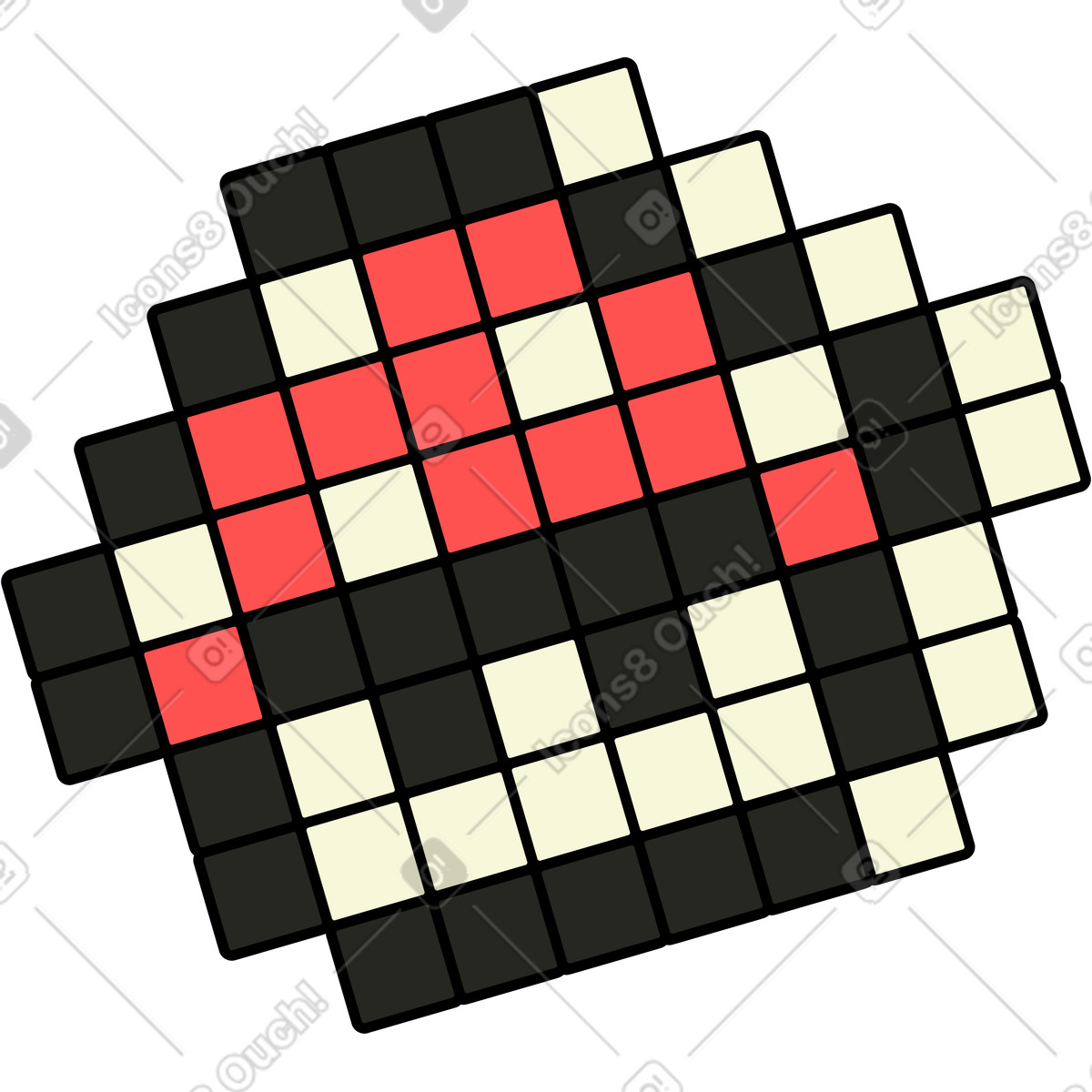Wildpilz-Illustration im Retro-Stil als Download in PNG, SVG