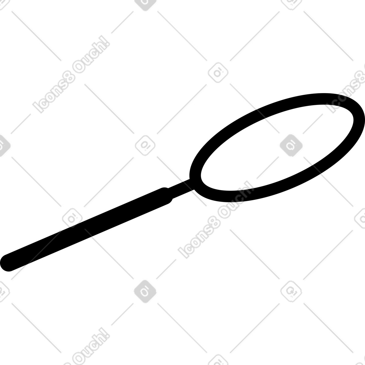 Lupe-Illustration im Transistor-Stil als Download in PNG, SVG