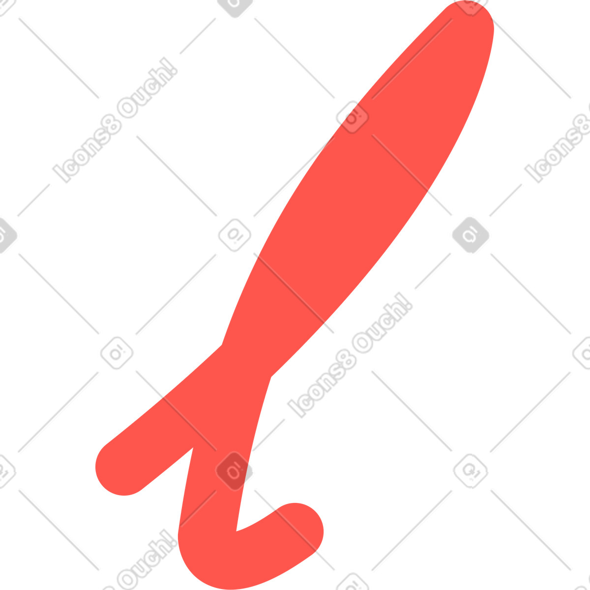 Lettera rossa i illustrazione in stile Kingdom scarica in PNG, SVG