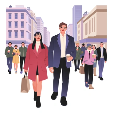 An illustrator capturing stylish New Yorkers walking down Fifth Avenue
