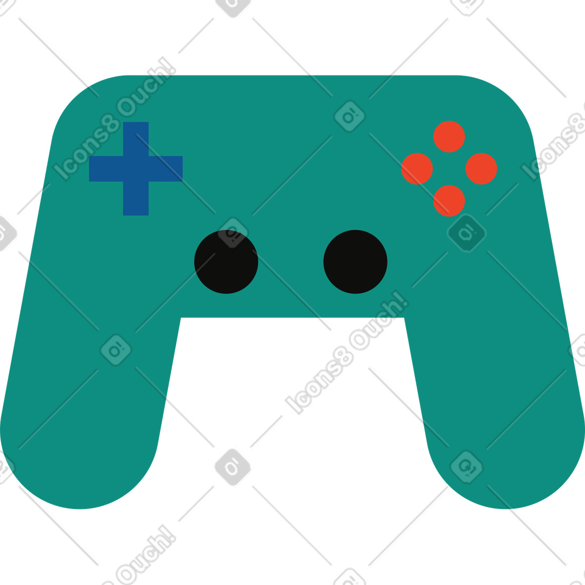 Gamepad illustrazione in stile Polar scarica in PNG, SVG