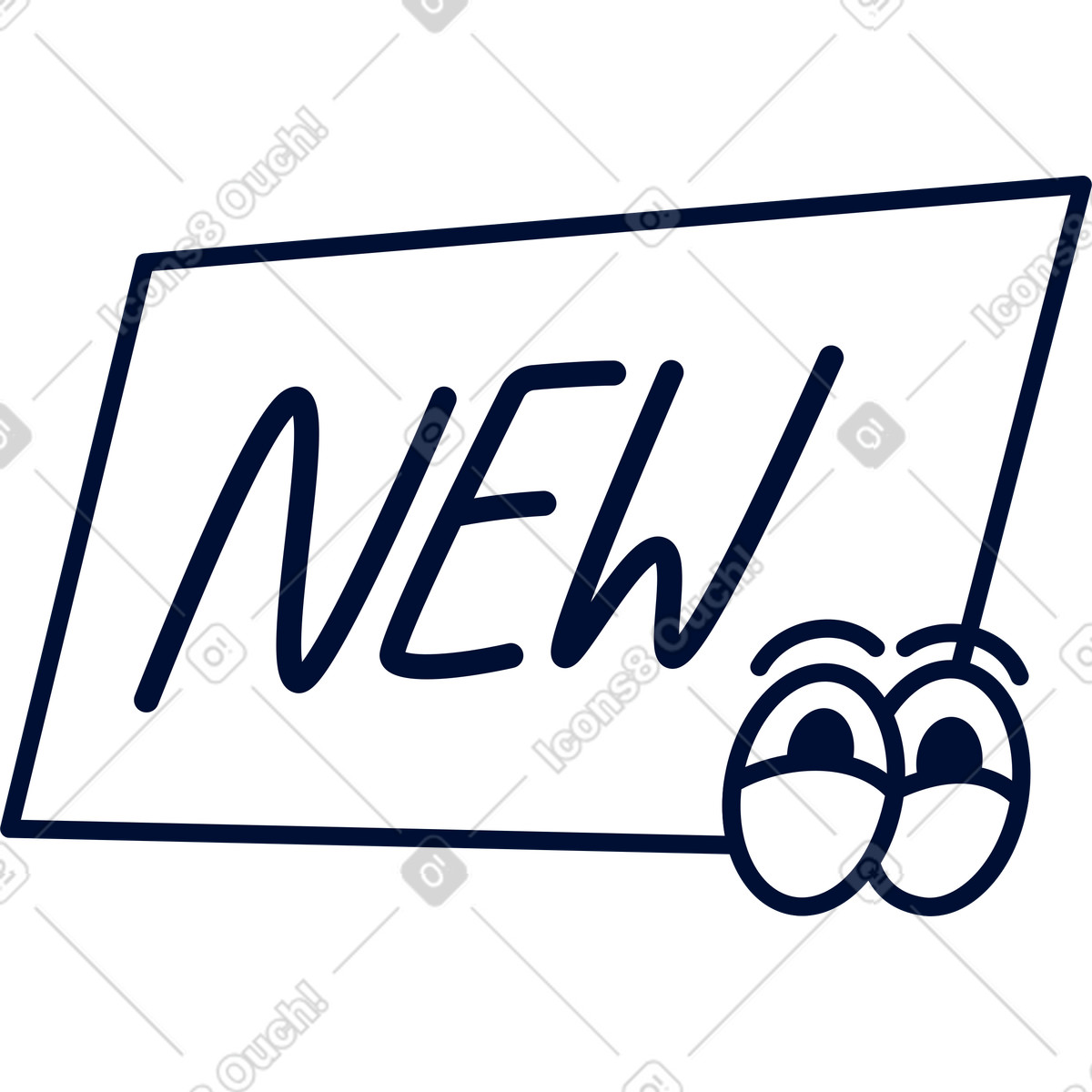 New icon illustration in Blink style download in PNG, SVG