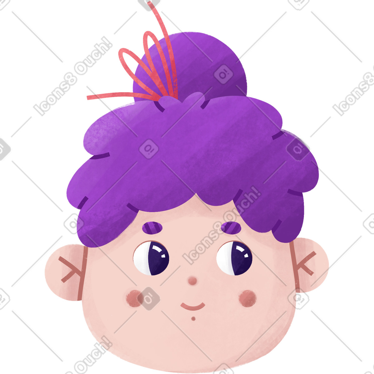 Girl illustration clipart image in PNG SVG GIF