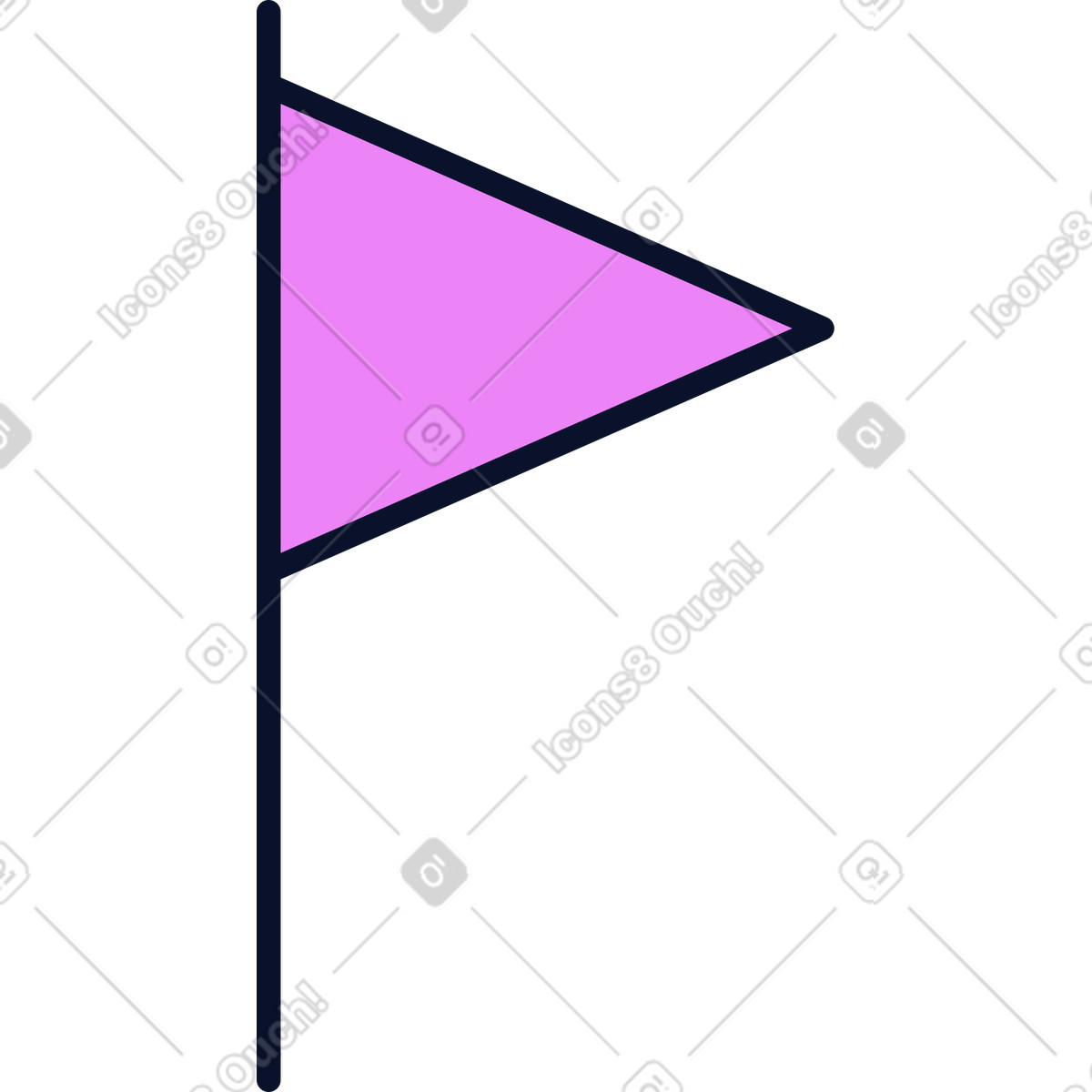 Flagge-Illustration im Flexy-Stil als Download in PNG, SVG