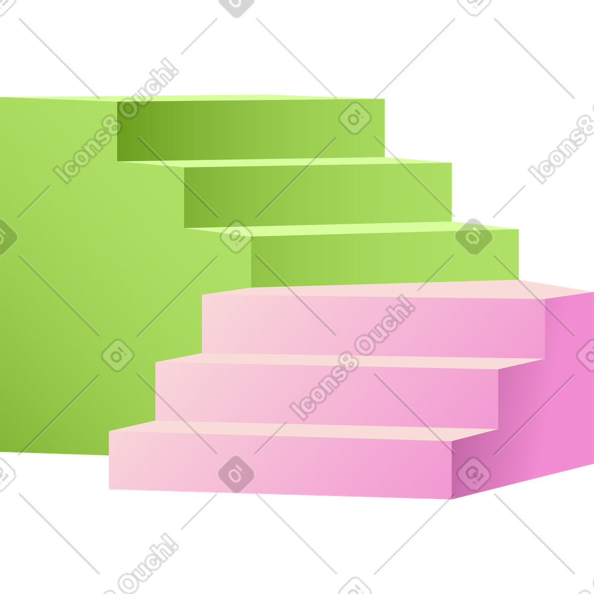 Le scale illustrazione in stile Levels scarica in PNG, SVG