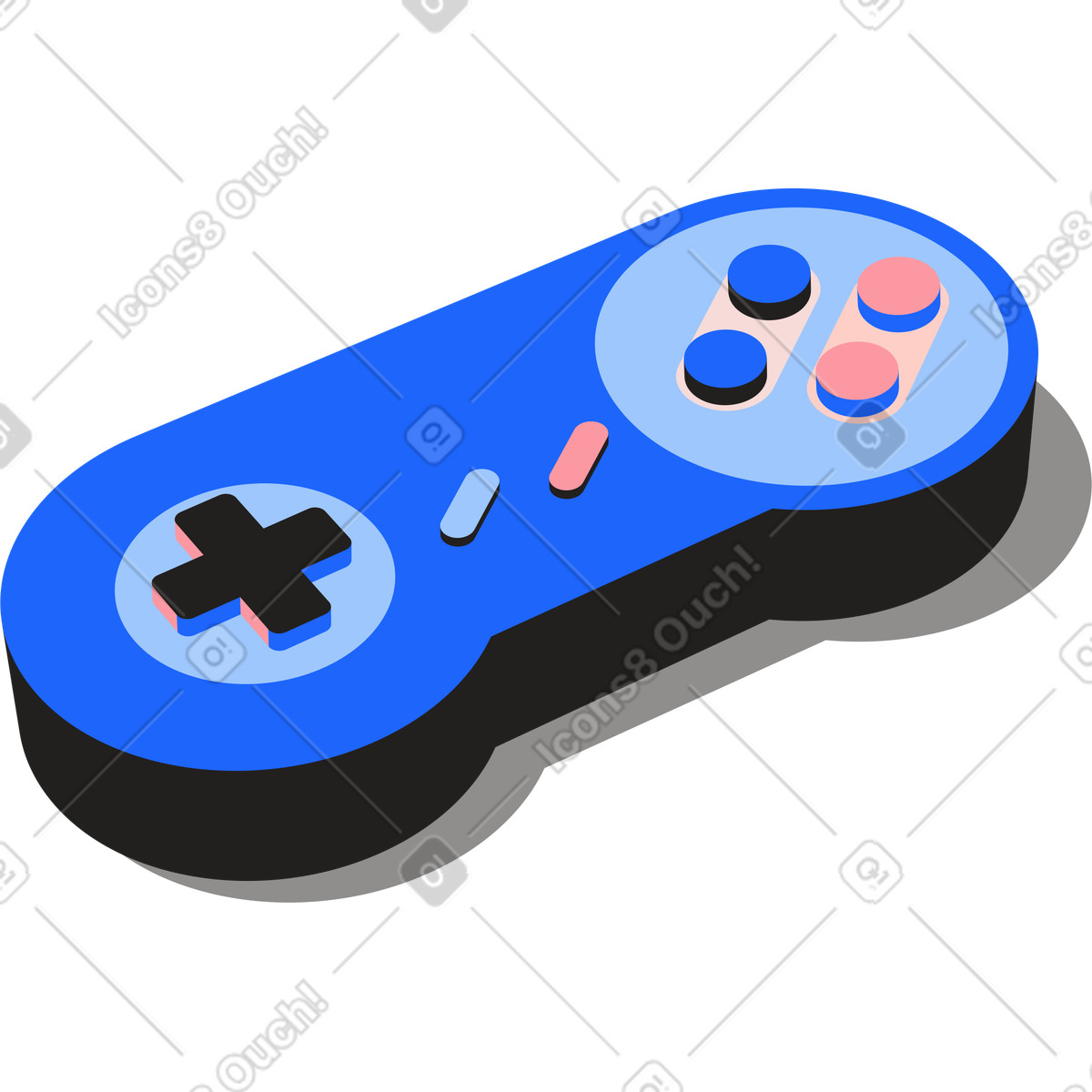 Ilustração de Controle video game em no estilo Editorial para baixar em PNG, SVG