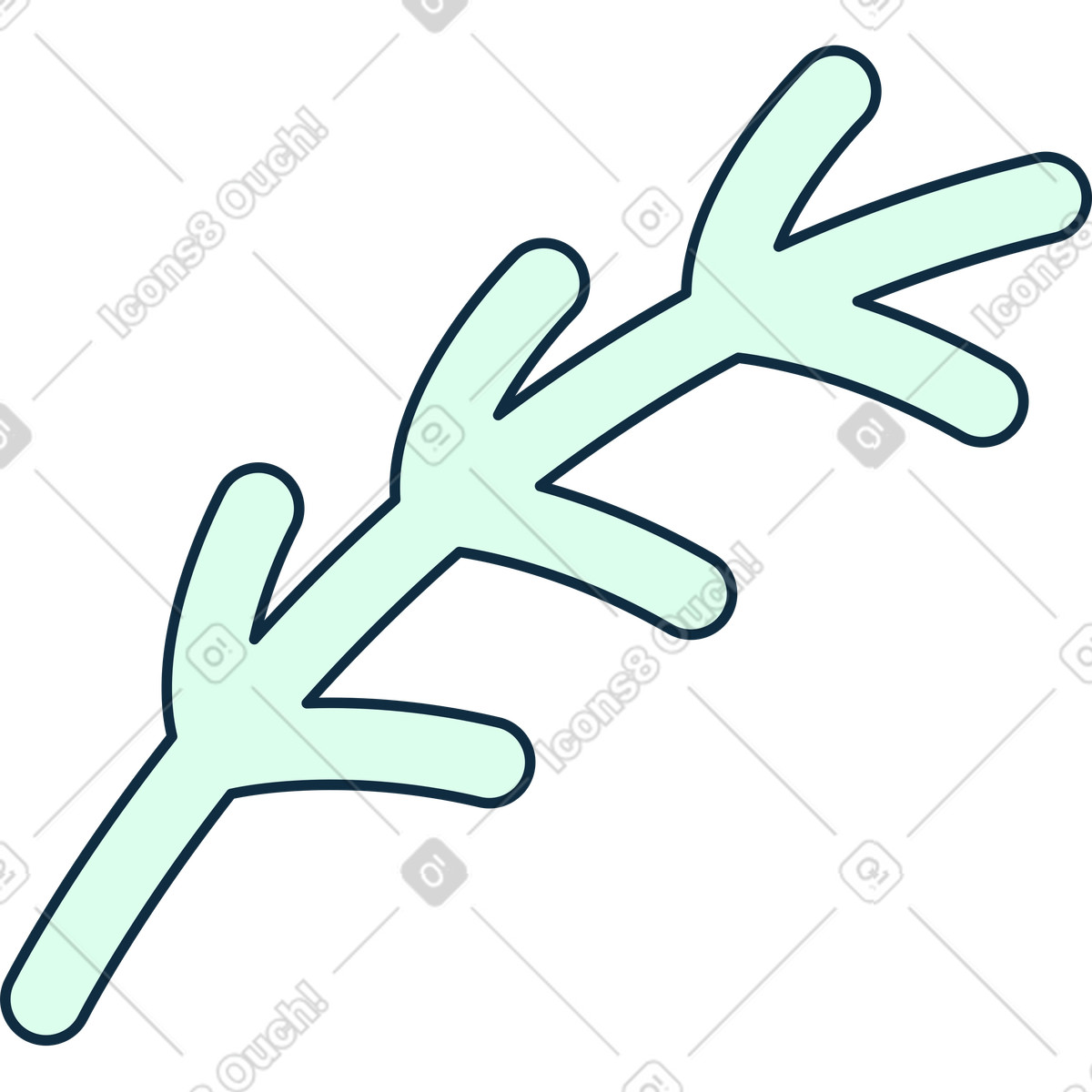 Rosemary illustration in Bubble gum style download in PNG, SVG