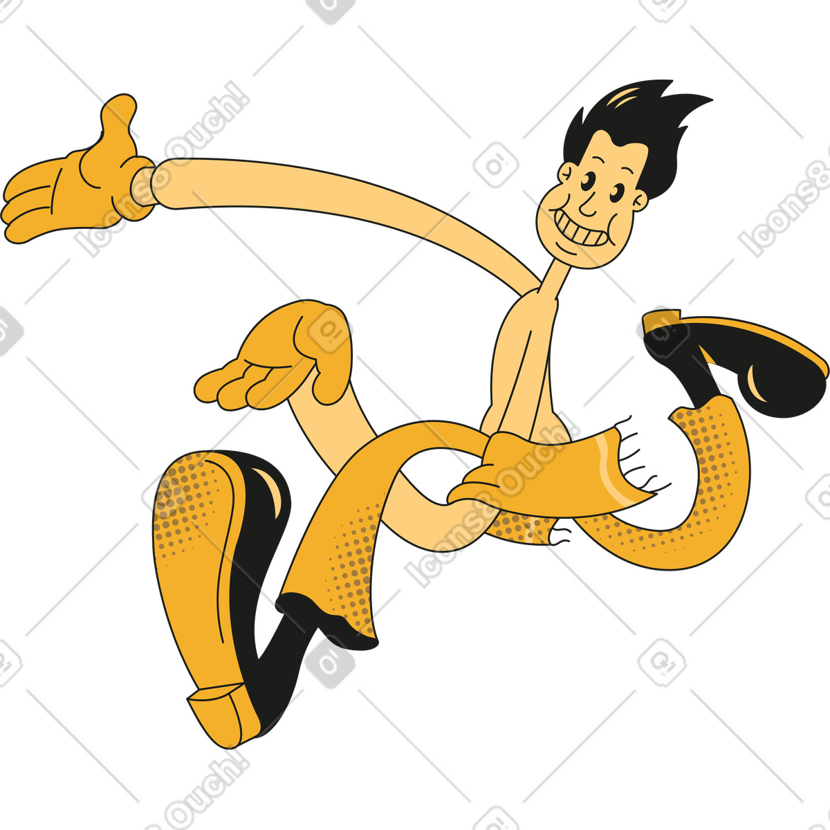 Ilustración Hombre en estilo Rubber a descargar en PNG y SVG