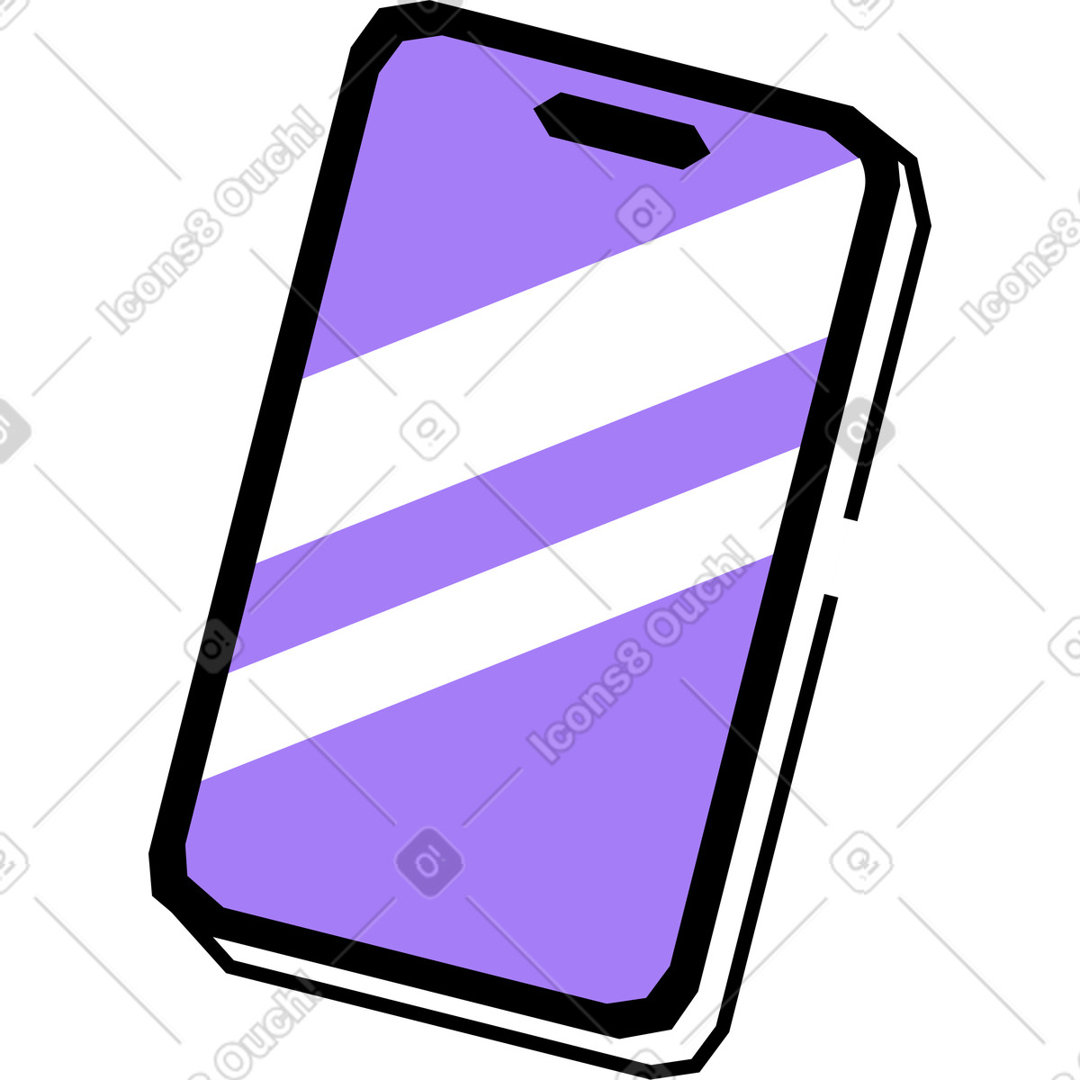 Smartphone illustration clipart for various projects showcasing vectors and graphics