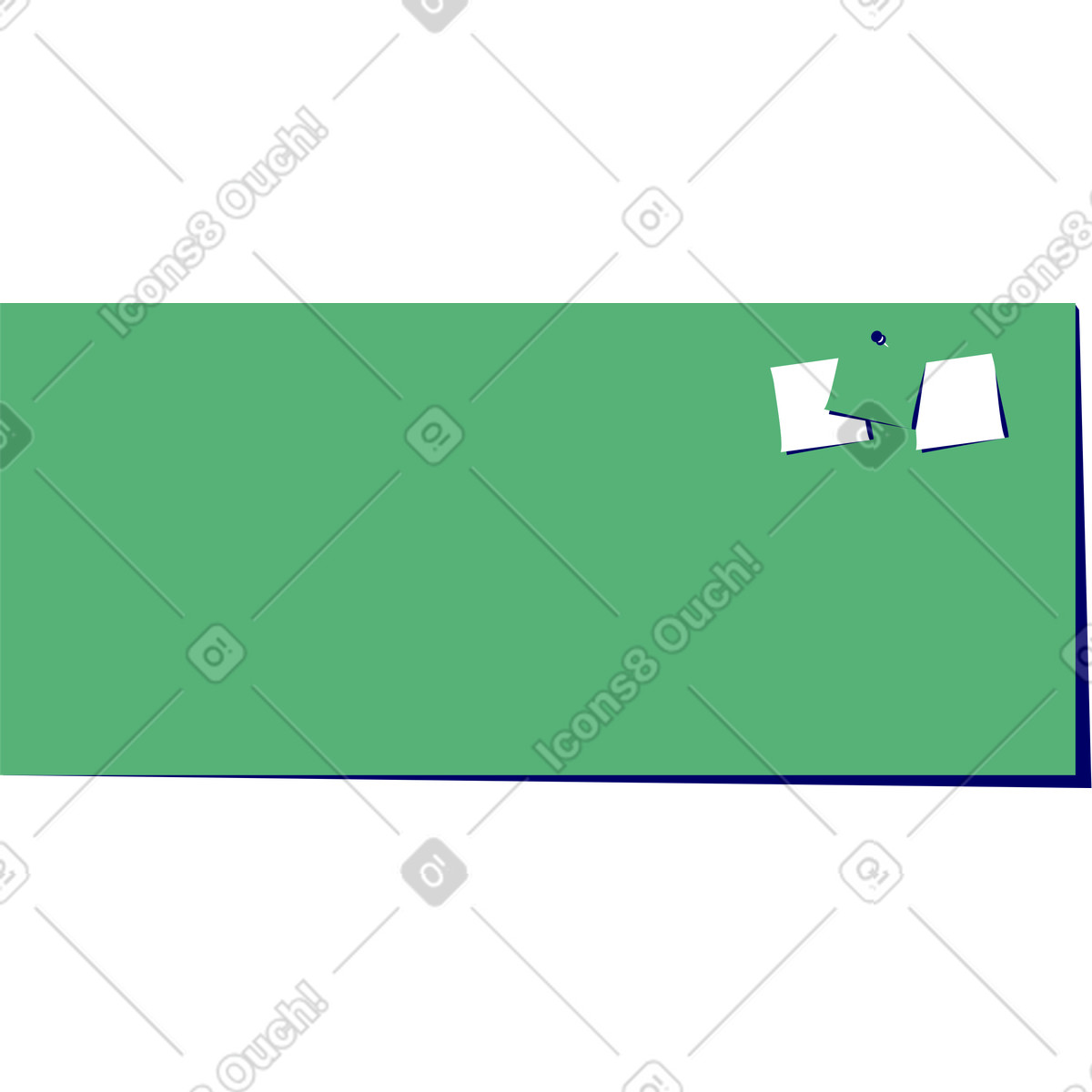 Lounge スタイルの ステッカー付きボード のイラストをPNG、SVG形式でダウンロード