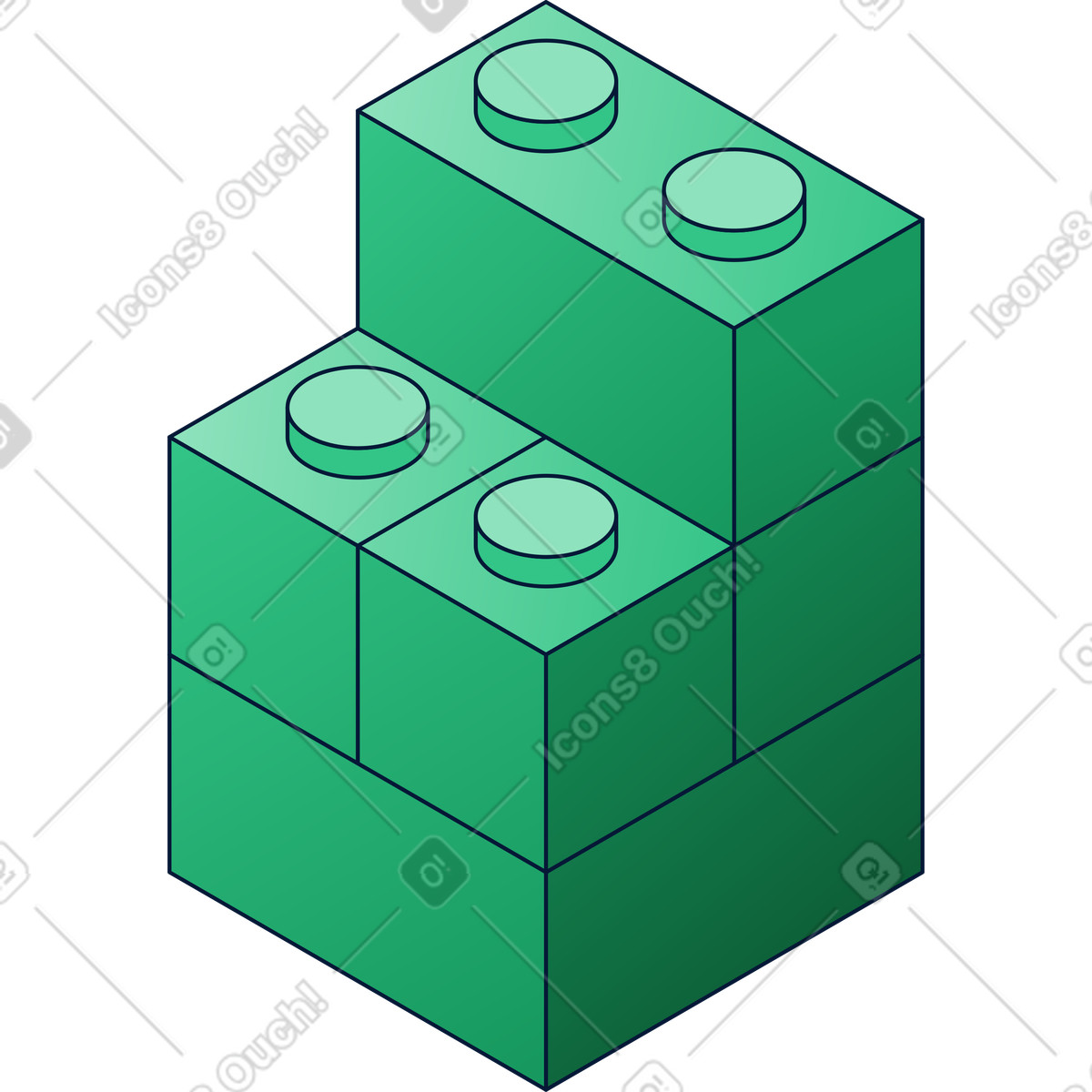 Ziegelstein-set-Illustration im Neat-Stil als Download in PNG, SVG