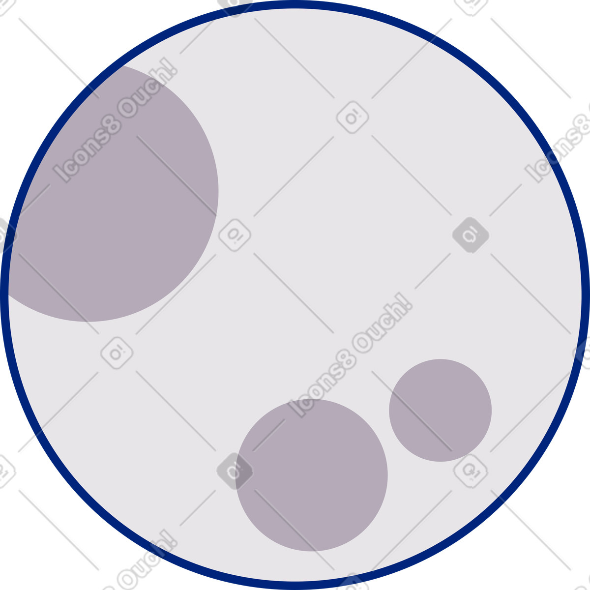 Illustration Lune dans le style Neo-Sakura à télécharger aux formats PNG, SVG
