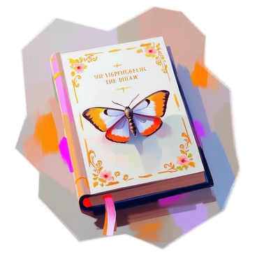The cover of a Victorian-era book displays an ornate design with elaborate floral patterns and gold embellishments. At the center, there is an intricate illustration of a moth, featuring delicate wings adorned with intricate details and textures. The moth's antennae are elegantly curved, adding to its graceful appearance. The background is richly colored, enhancing the overall opulence of the book cover. The title of the book is elegantly inscribed in a decorative font above the moth illustration.