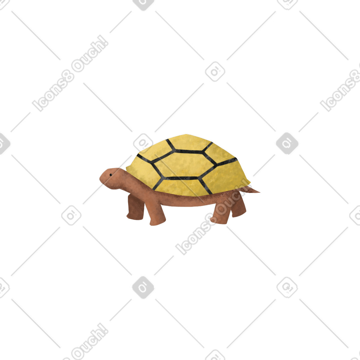 Turtle illustration in Family style download in PNG, SVG