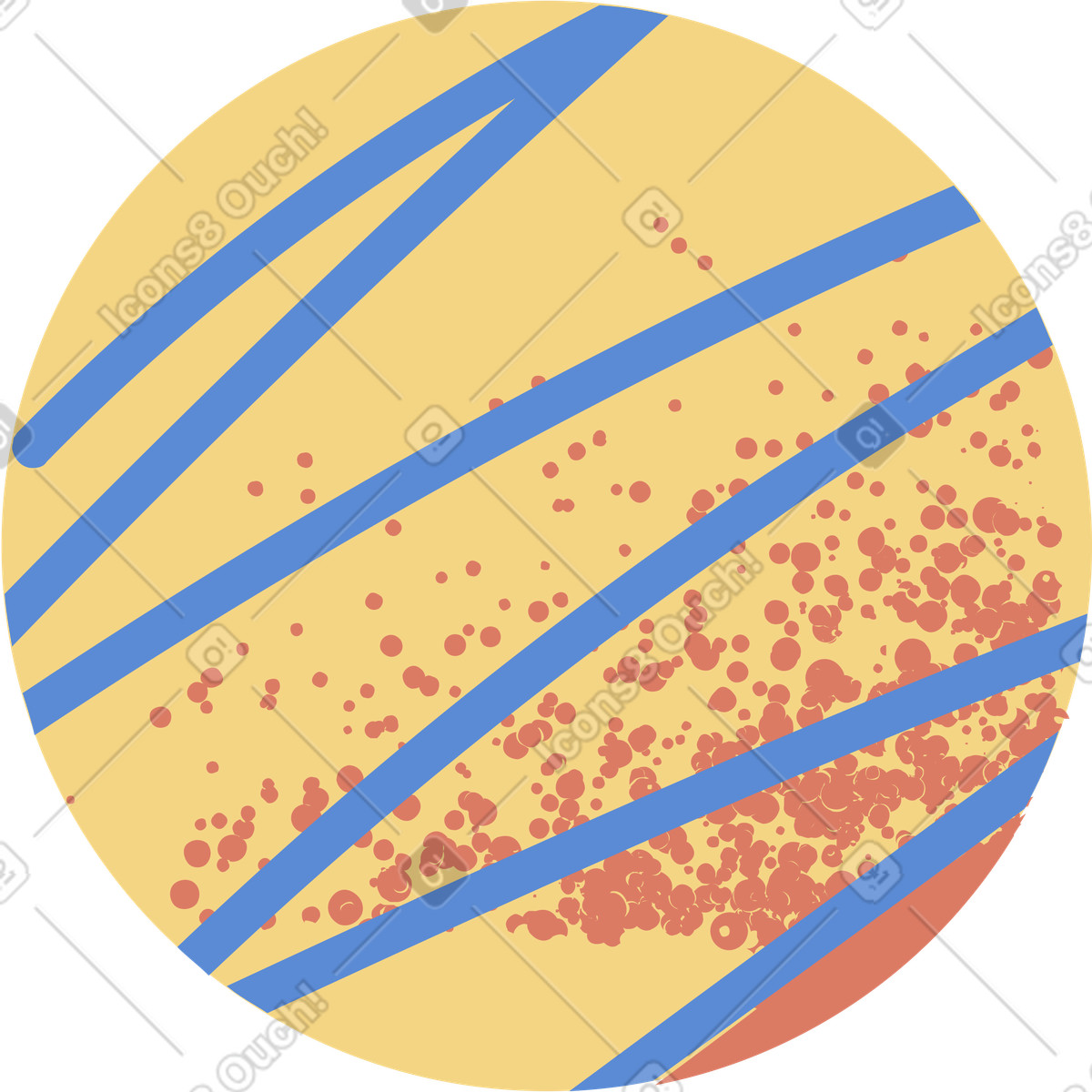 Kreis-Illustration im Pale-Stil als Download in PNG, SVG