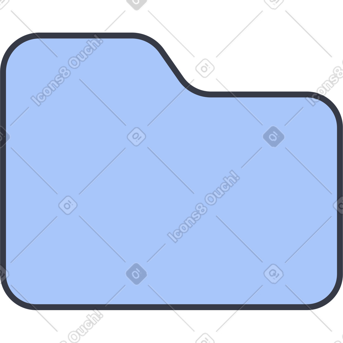 Folder illustration in Abstract style download in PNG, SVG