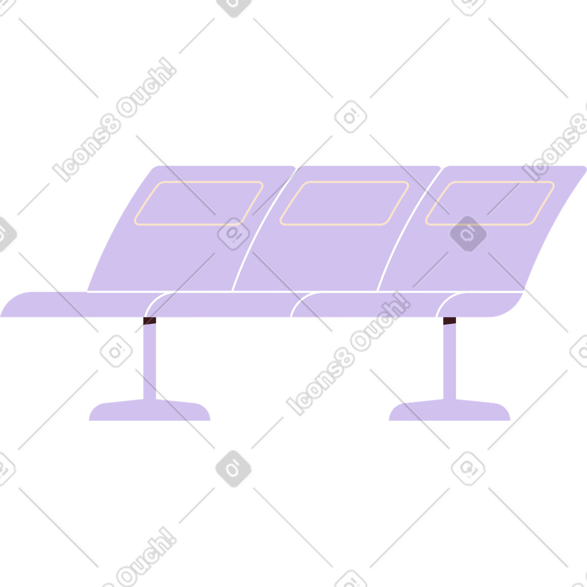 Folks スタイルの 空港の座席 のイラストをPNG、SVG形式でダウンロード
