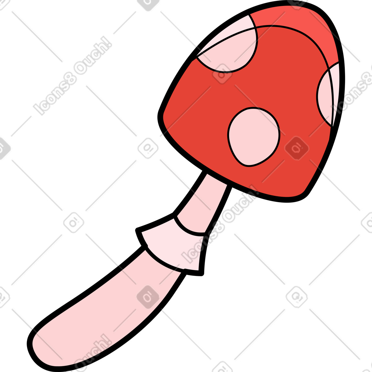 Pilz-Illustration im Surr-Stil als Download in PNG, SVG