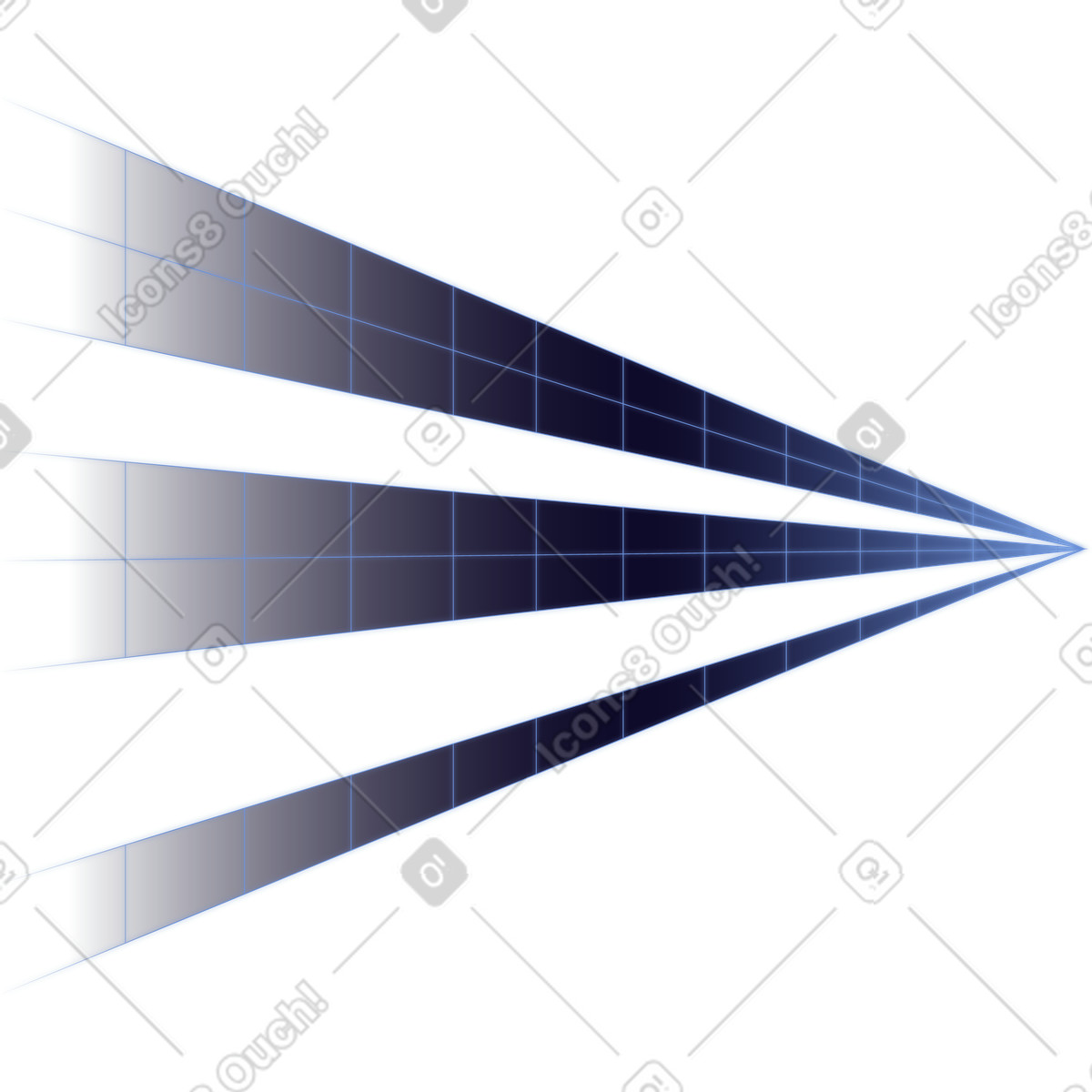 Perspective grids illustration in Dimension style download in PNG, SVG