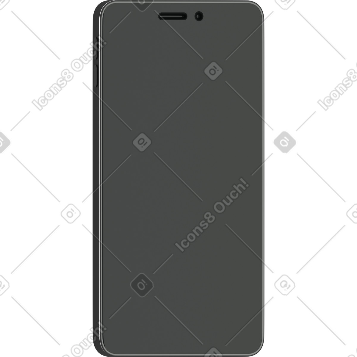 Ilustración Switched off phone en estilo 3D Business a descargar en PNG y SVG