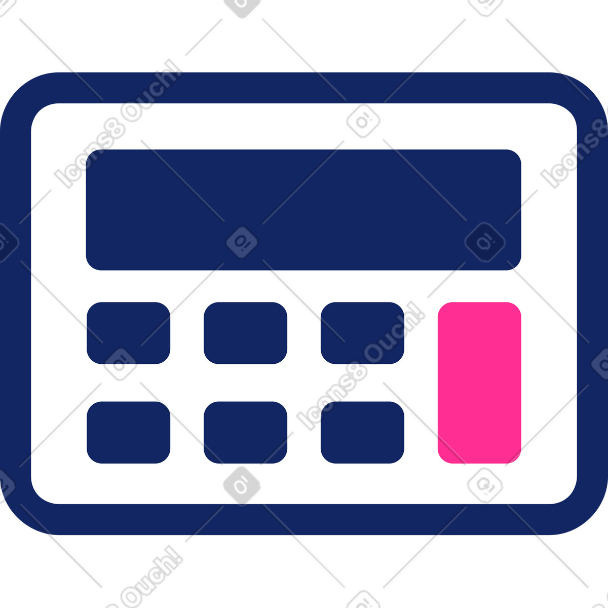 Calculator illustration in PNG, SVG