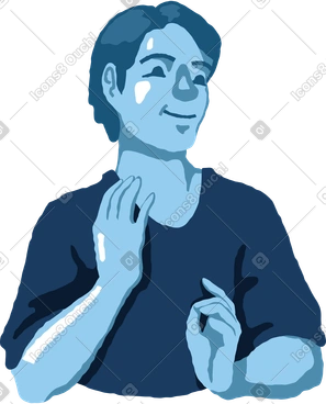 Smiling man PNG, SVG